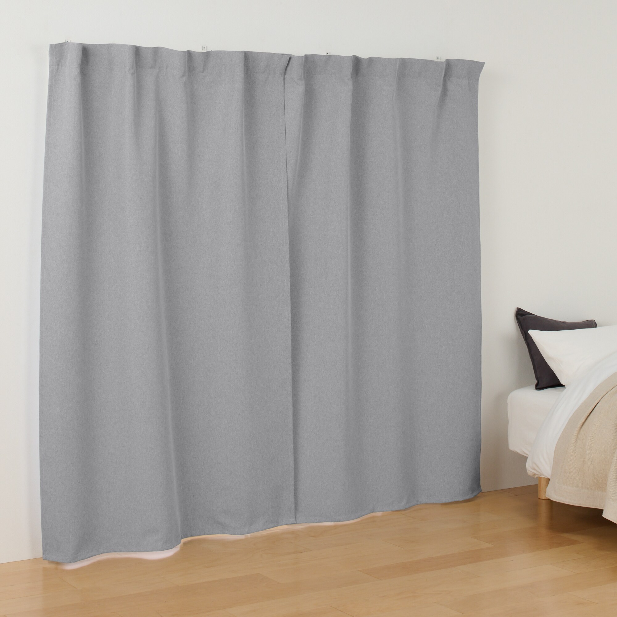 【未使用】無印良品　プリーツカーテン　2枚組×2セット　※1セット要相談 綿洗いざらし平織ノンプリーツカーテン・2枚組 | 無印良品