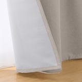 遮光性　ポリエステル平織りノンプリーツカーテン・２枚組