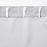 遮光性　ポリエステル平織りノンプリーツカーテン・２枚組