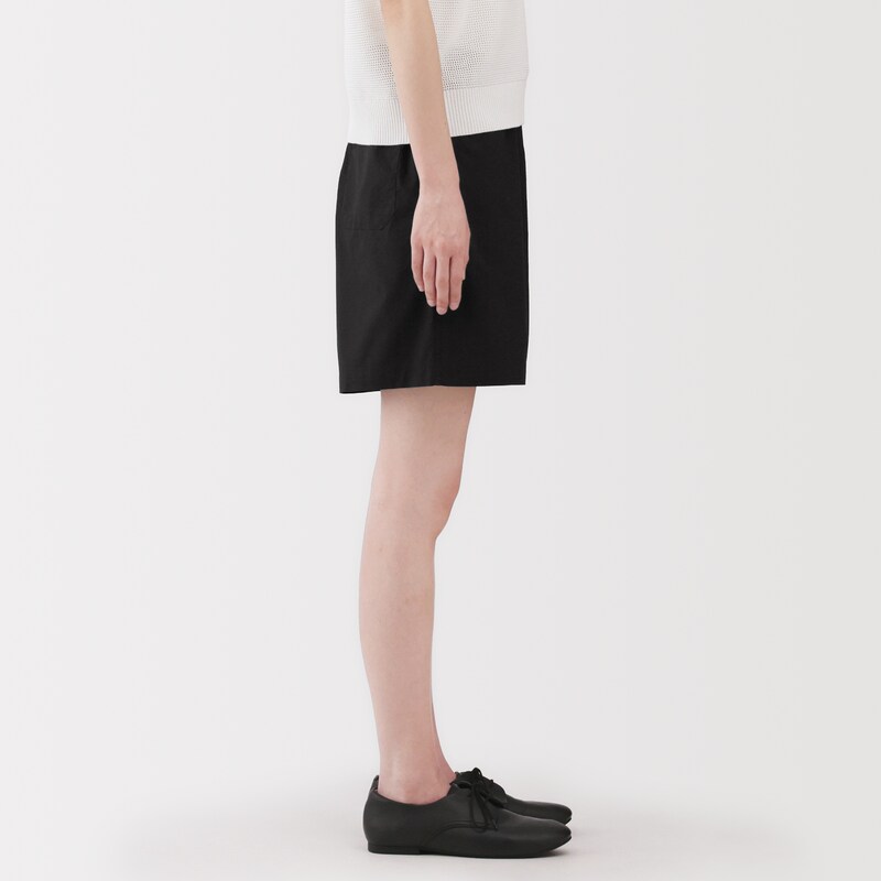 婦人　洗いざらし　ブロードショートパンツ