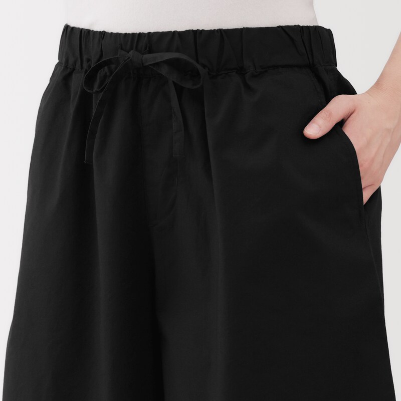 婦人　洗いざらし　ブロードショートパンツ