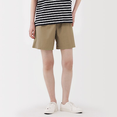婦人　洗いざらし　ブロードショートパンツ