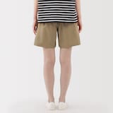 婦人　洗いざらし　ブロードショートパンツ