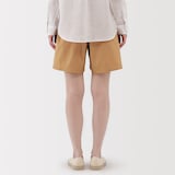 婦人　洗いざらし　ブロードショートパンツ