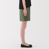 婦人　洗いざらし　ブロードショートパンツ