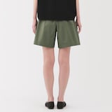 婦人　洗いざらし　ブロードショートパンツ