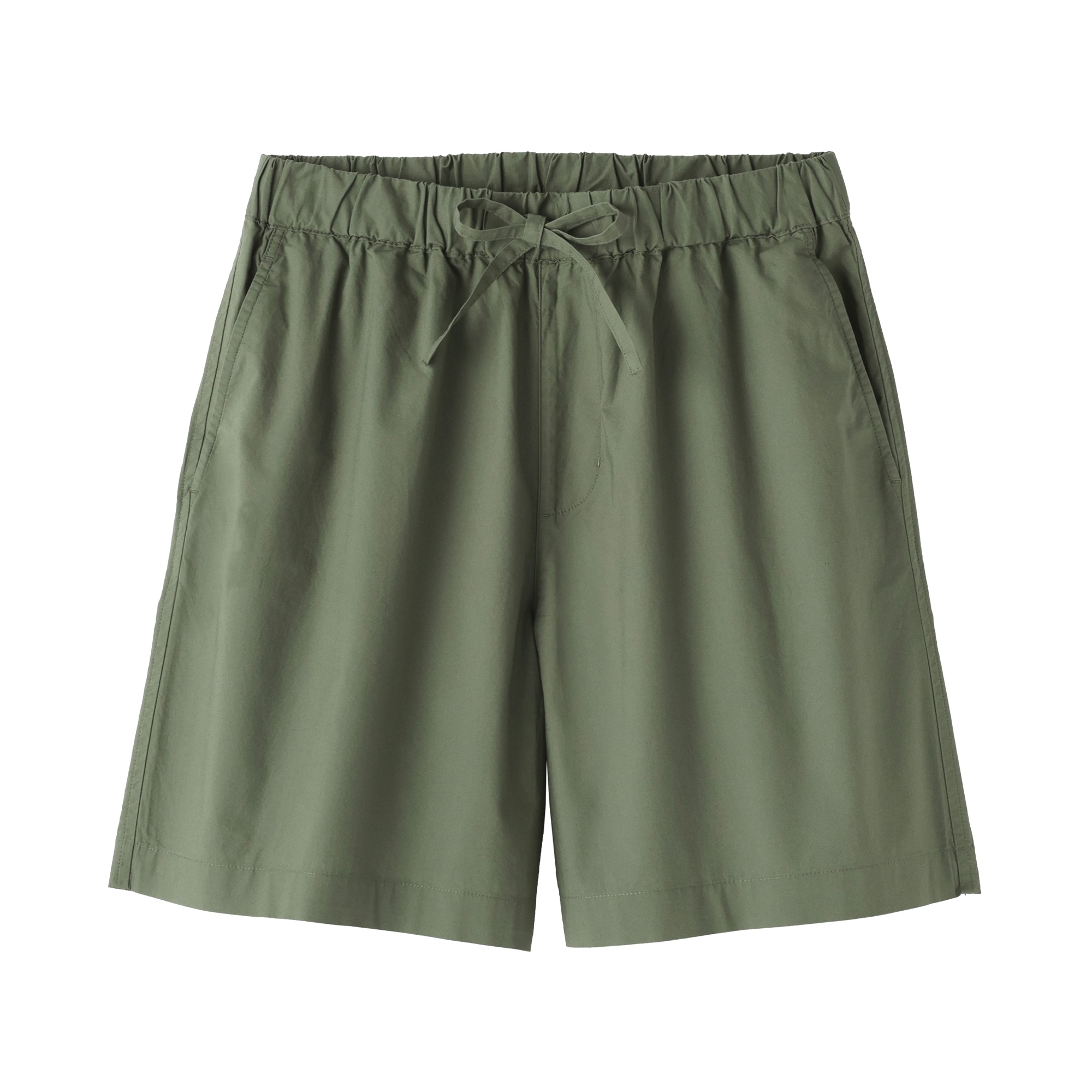 婦人　洗いざらし　ブロードショートパンツ