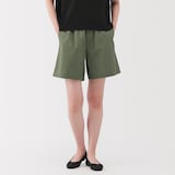 婦人　洗いざらし　ブロードショートパンツ