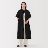 婦人　涼感　半袖シャツワンピース