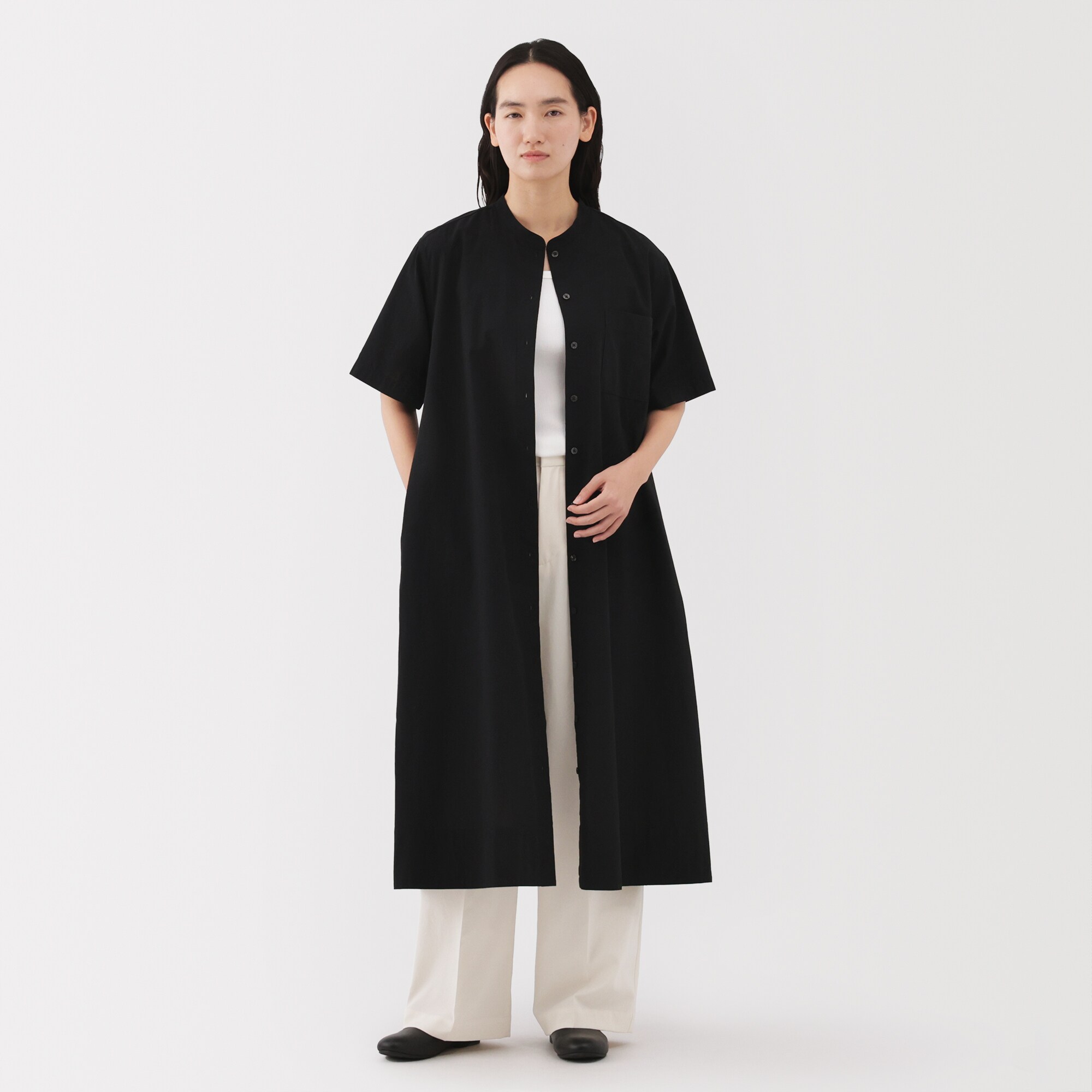 婦人 涼感 半袖シャツワンピース | 無印良品