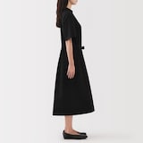 婦人　涼感　半袖シャツワンピース