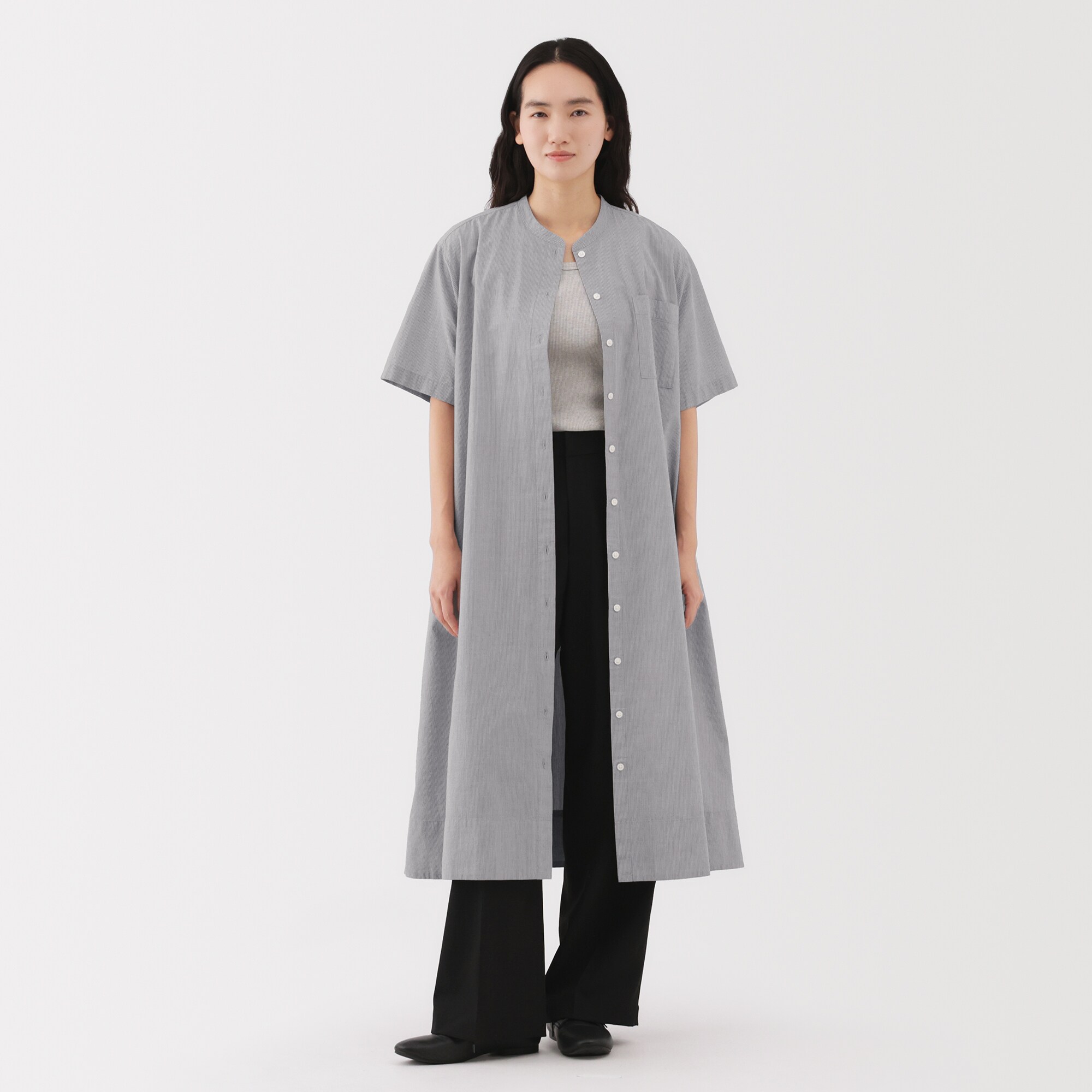 婦人 涼感 半袖シャツワンピース | 無印良品