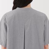 婦人　涼感　半袖シャツワンピース