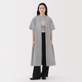 婦人　涼感　半袖シャツワンピース