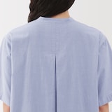 婦人　涼感　半袖シャツワンピース