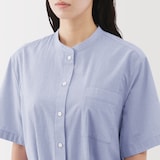 婦人　涼感　半袖シャツワンピース