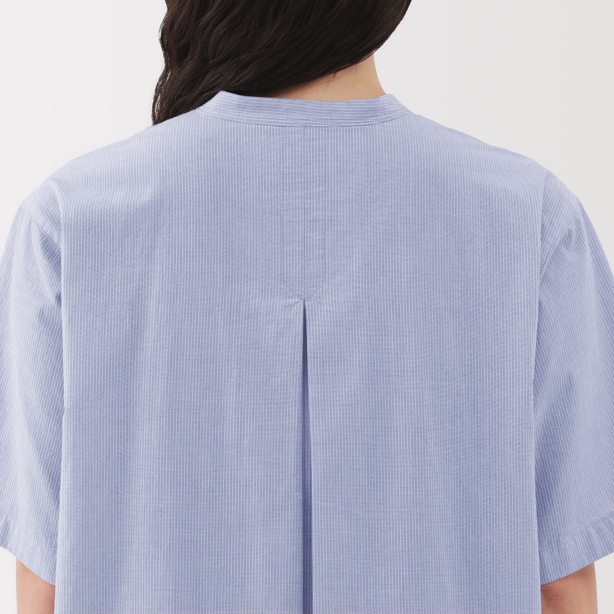 婦人　涼感　半袖シャツワンピース