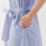 婦人　涼感　半袖シャツワンピース