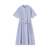 婦人　涼感　半袖シャツワンピース