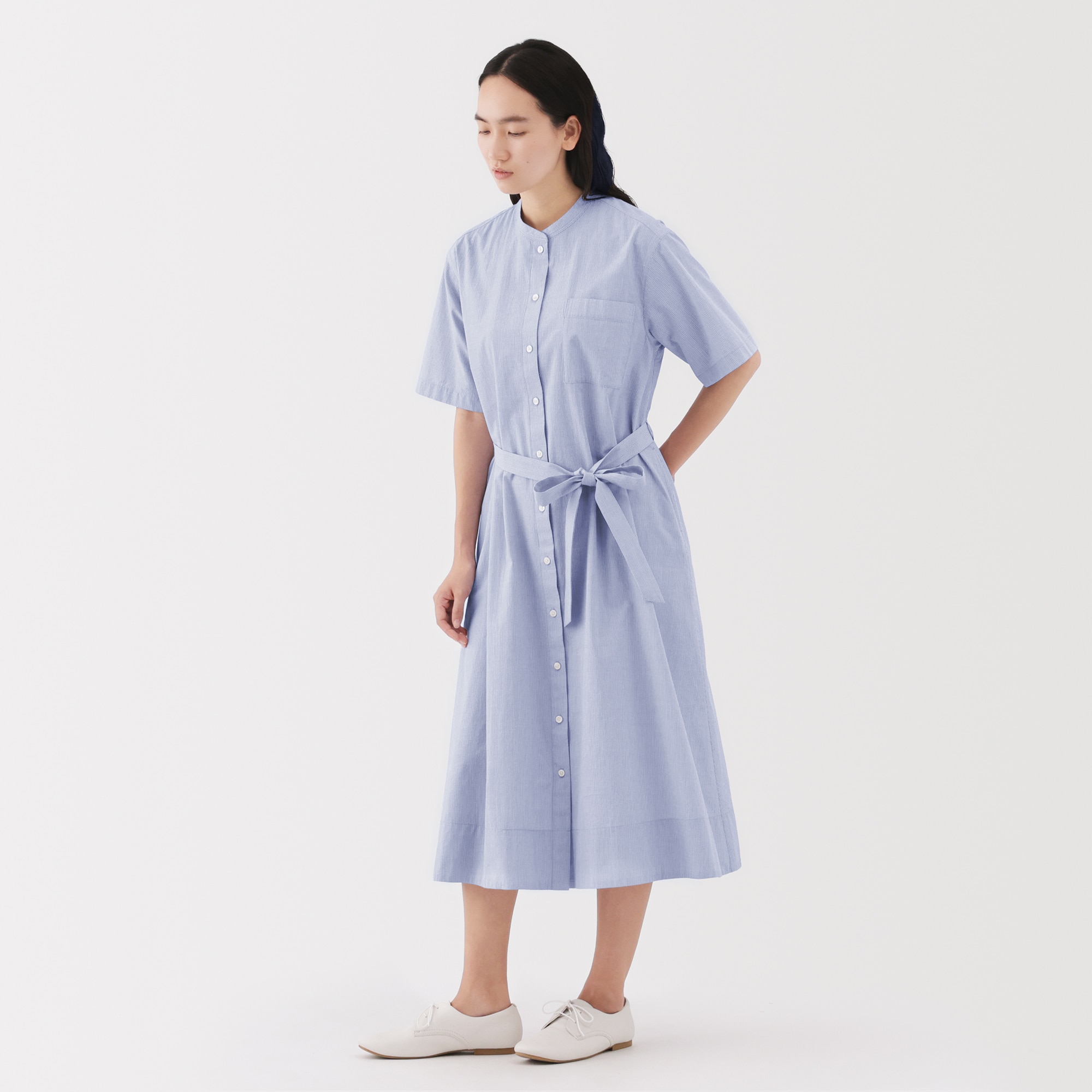 婦人 涼感 半袖シャツワンピース | 無印良品