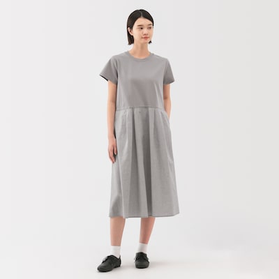 婦人　涼感　半袖ワンピース