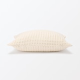 インド綿洗いざらしワッフル織クッションカバー