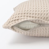 インド綿洗いざらしワッフル織クッションカバー