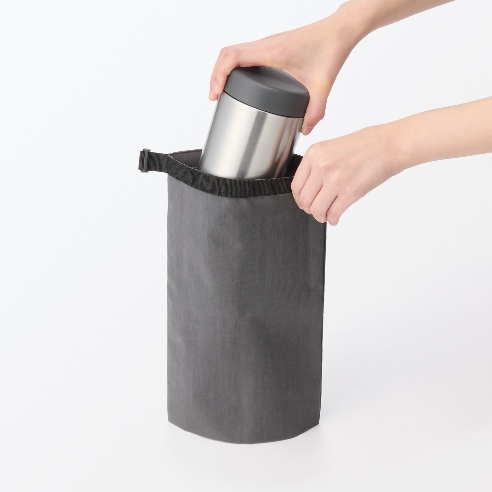 高さが変えられる　ランチバッグ　ロールトップタイプ　小