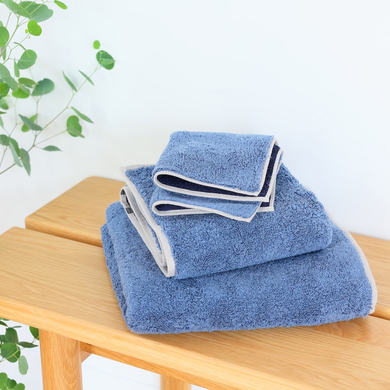IDEE］ReposMINIBathTowel JayBlue 