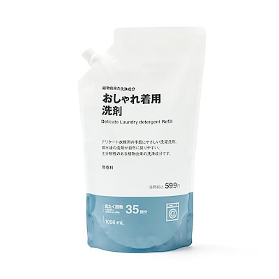 【１０月上旬発売予定】植物由来の洗浄成分　おしゃれ着用洗剤　詰替え用　１０５０ｍｌ
