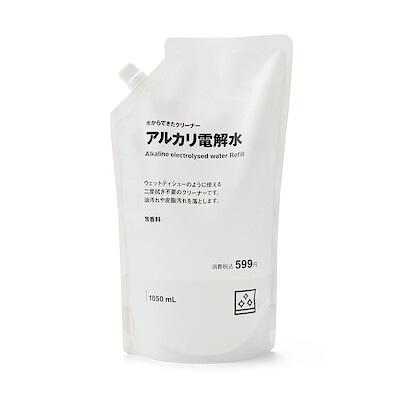 水からできたクリーナー　アルカリ電解水　詰替え用　１０５０ｍｌ