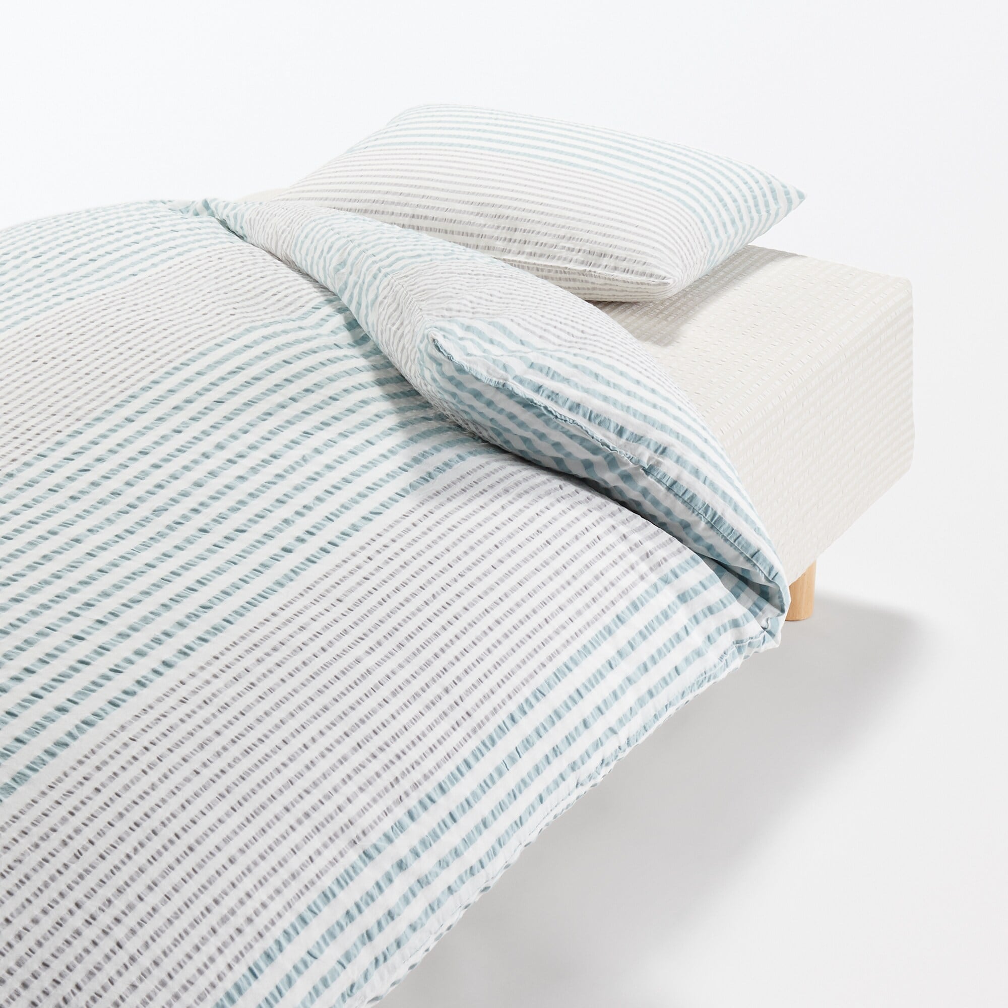 綿　サッカー織　掛ふとんカバー・Ｑ