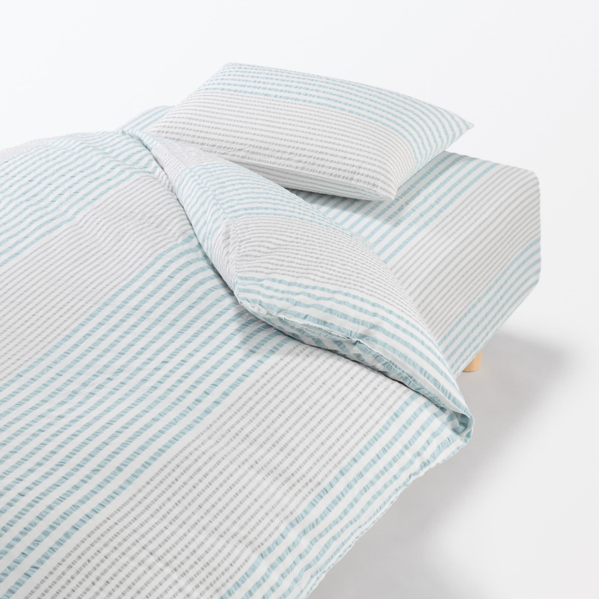 綿　サッカー織　ボックスシーツ・ＳＤ