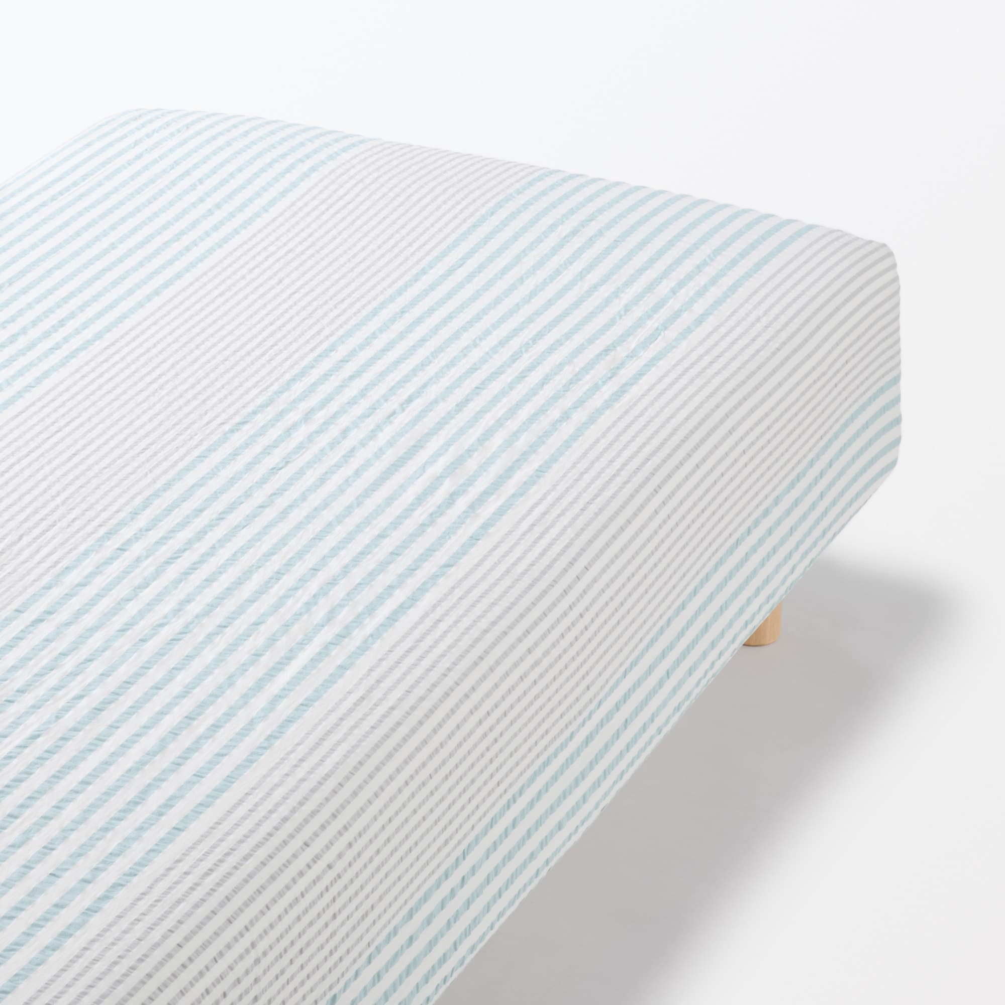 綿　サッカー織　ボックスシーツ・ＳＤ