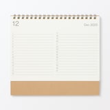 バガス入りペーパー月曜始まりカレンダー・中・２０２５年１２月～２０２６年１２月