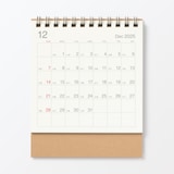 バガス入りペーパー日曜始まり六輝カレンダー・小２０２５年１２月～２０２６年１２月