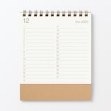 バガス入りペーパー日曜始まり六輝カレンダー・小２０２５年１２月～２０２６年１２月