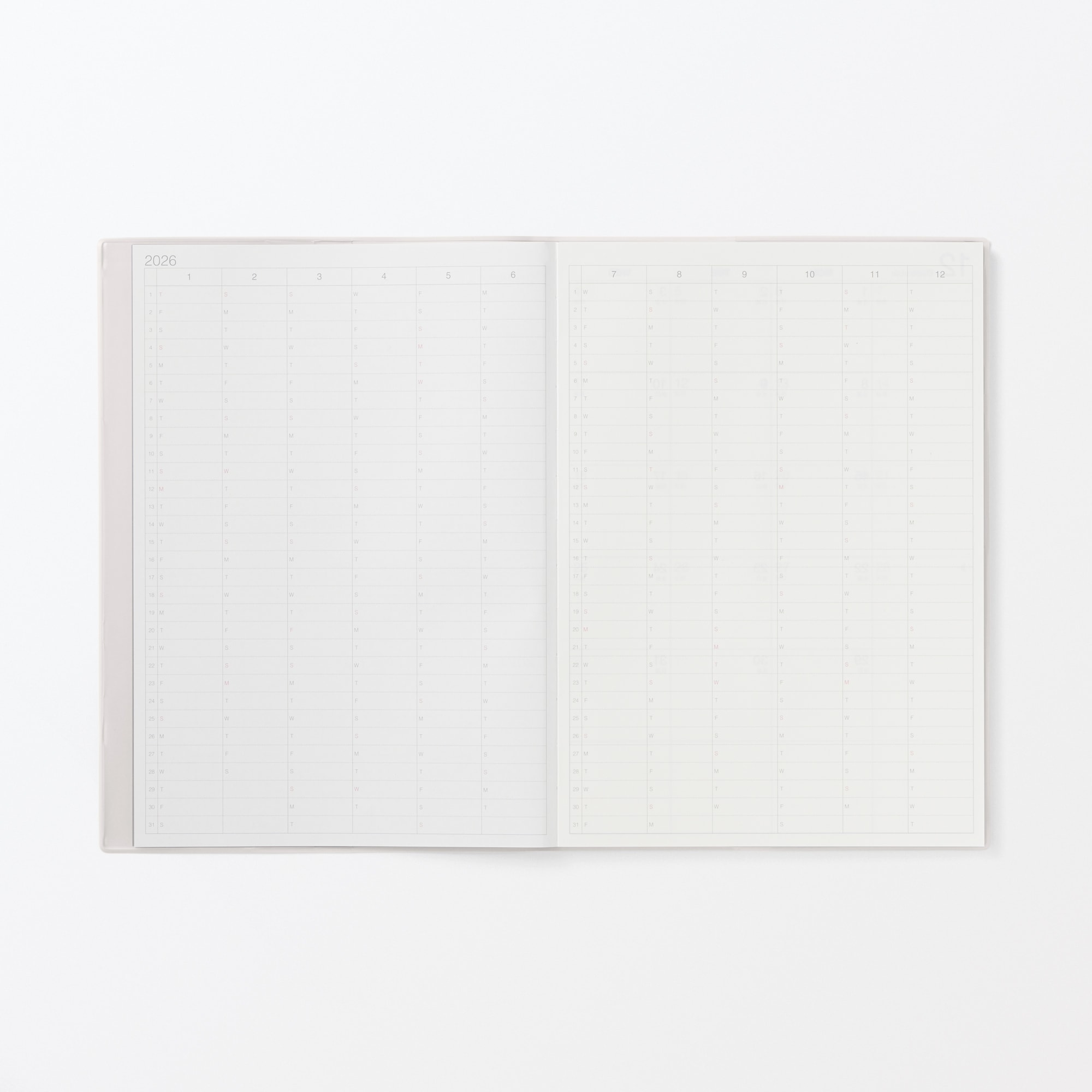 月曜始まりマンスリー／ウィークリースケジュール帳・２０２５年１２月始まり