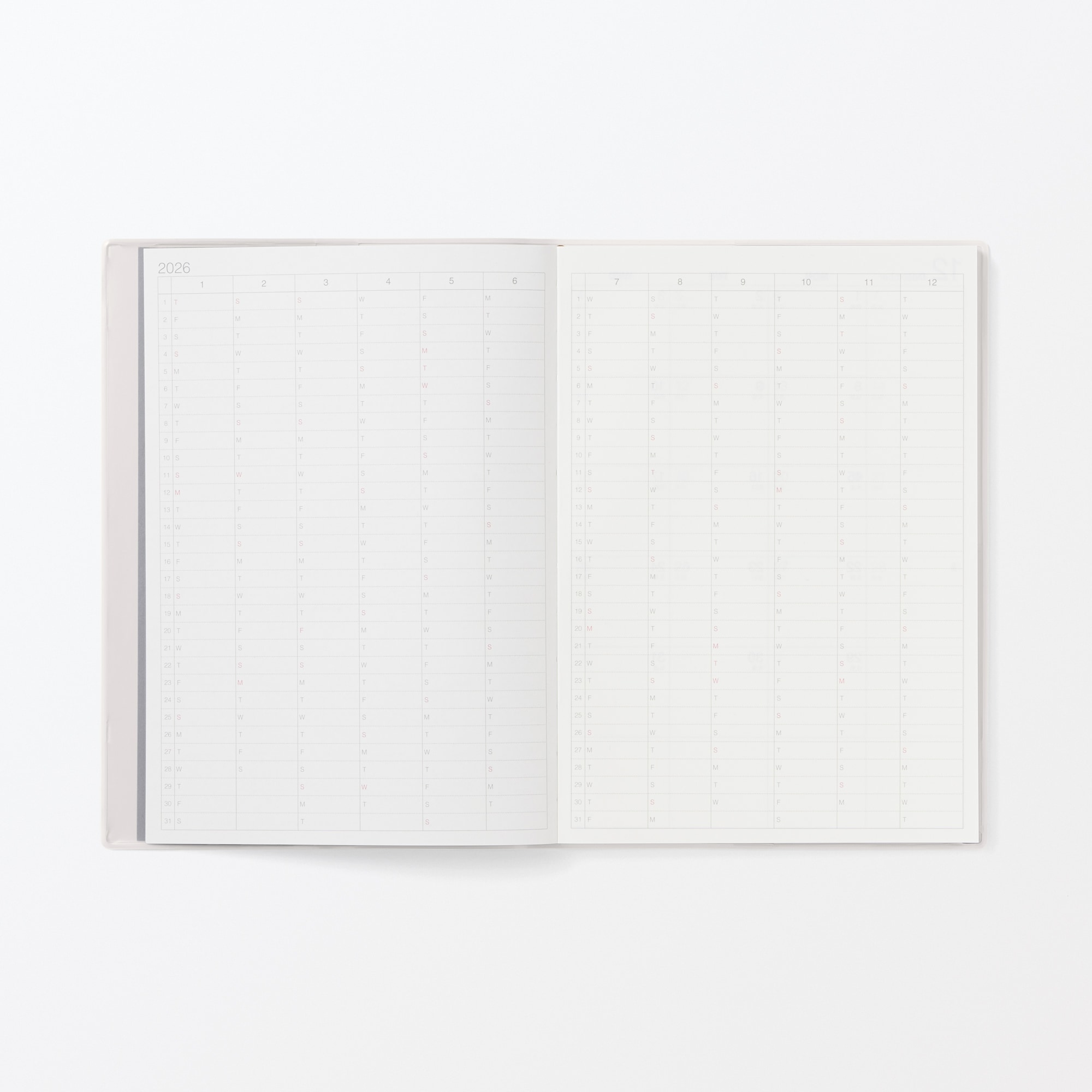 月曜始まりマンスリー／ウィークリースケジュール帳・２０２５年１２月始まり