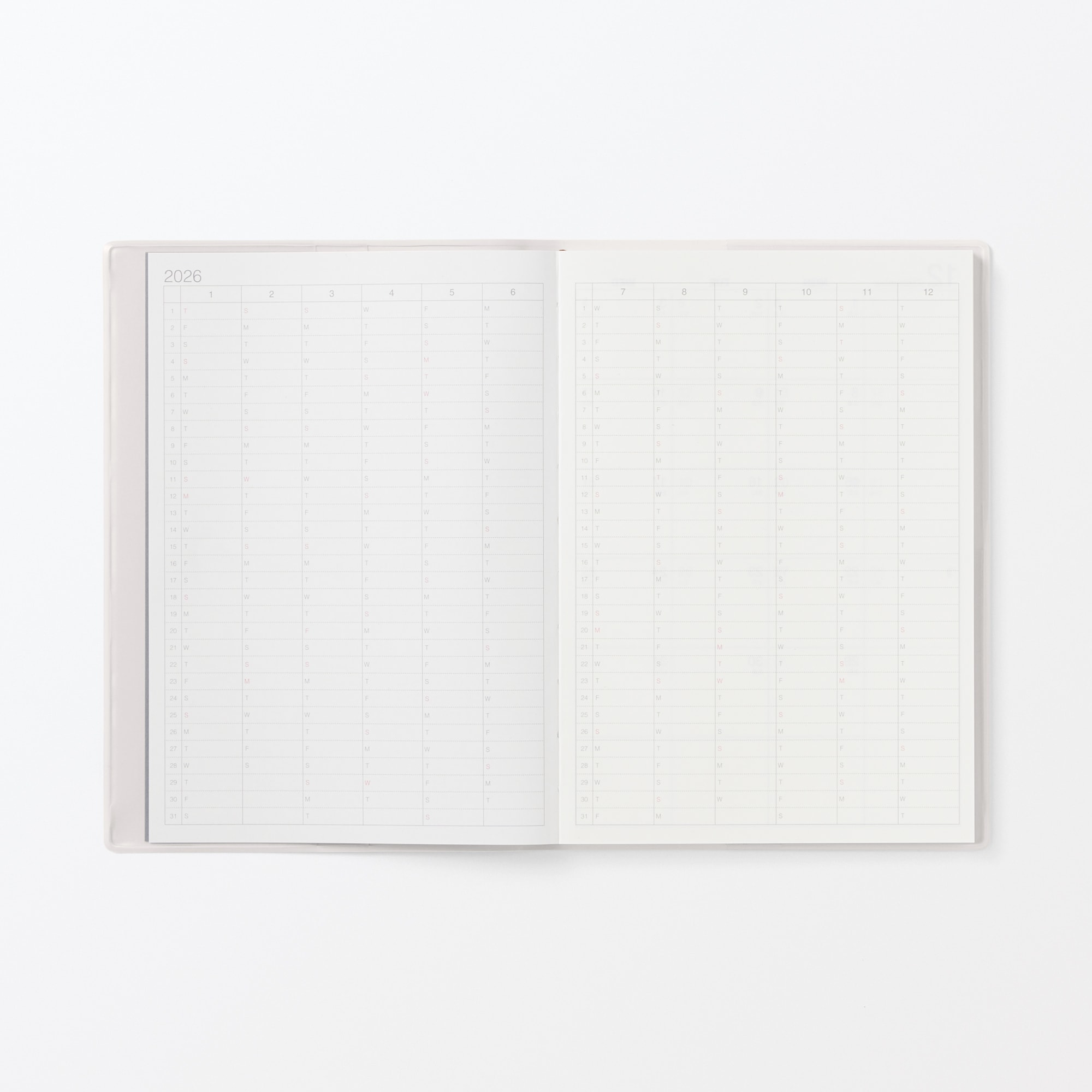 月曜始まりマンスリー／ウィークリースケジュール帳・２０２５年１２月始まり