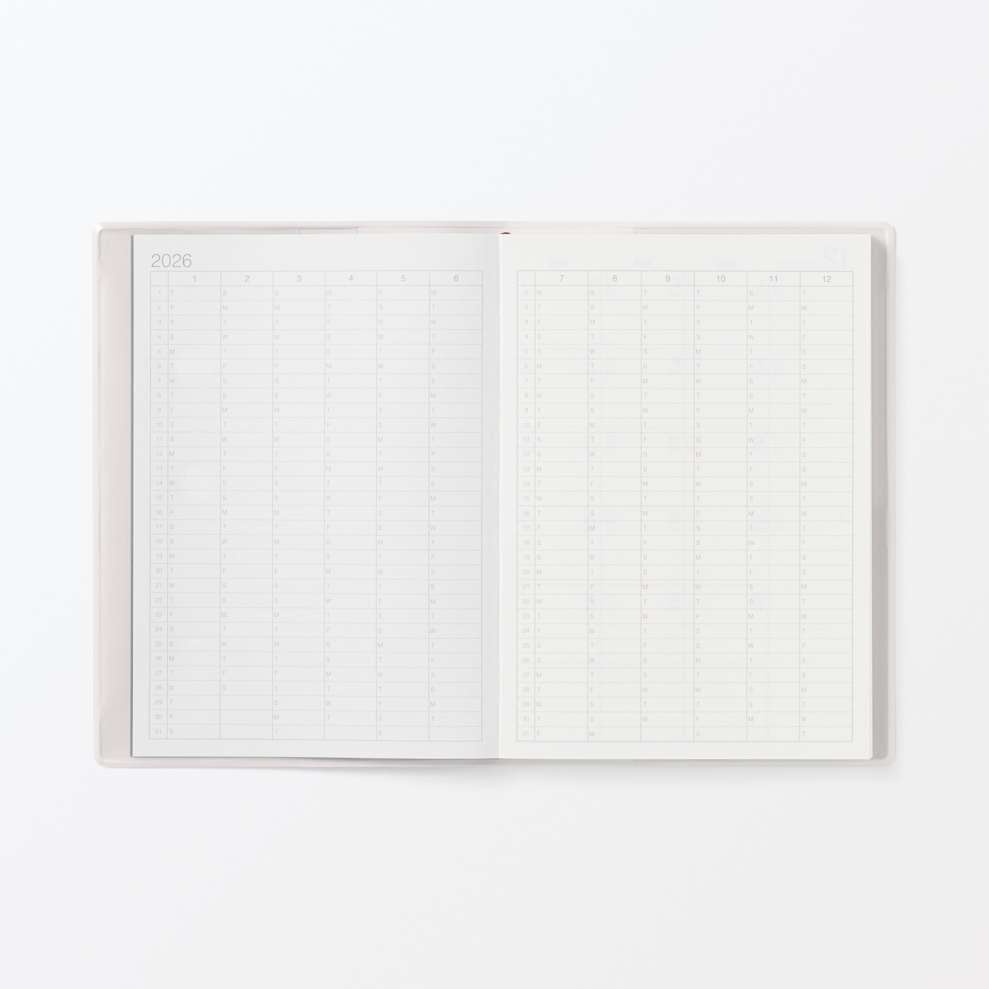 月曜始まりマンスリー／ウィークリースケジュール帳・２０２５年１２月始まり