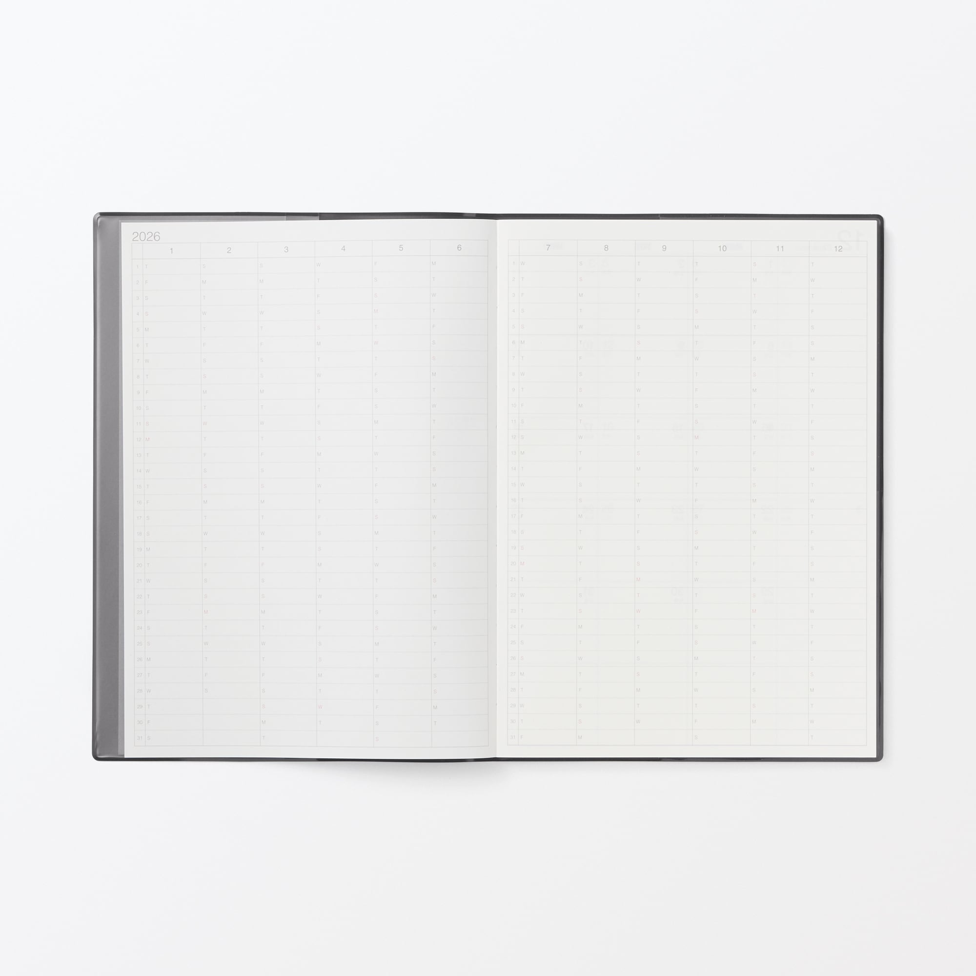 月曜始まりマンスリー／ウィークリースケジュール帳・２０２５年１２月始まり