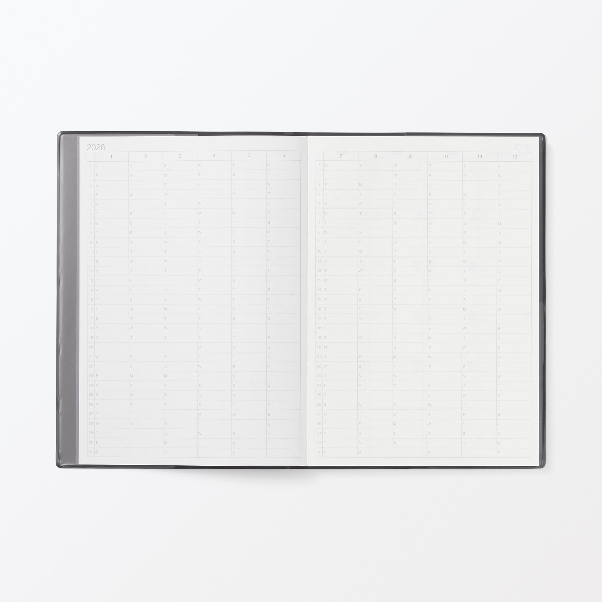 月曜始まりマンスリー／ウィークリースケジュール帳・２０２５年１２月始まり