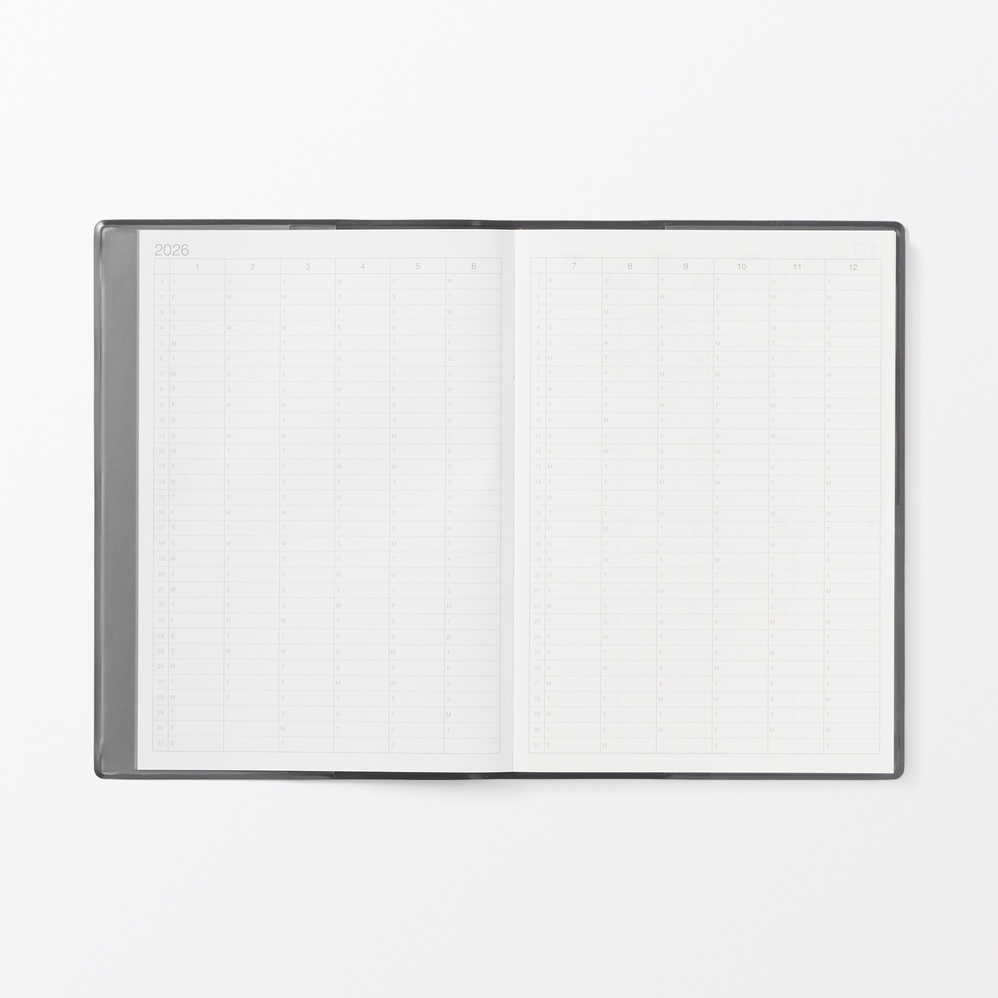 月曜始まりマンスリー／ウィークリースケジュール帳・２０２５年１２月始まり