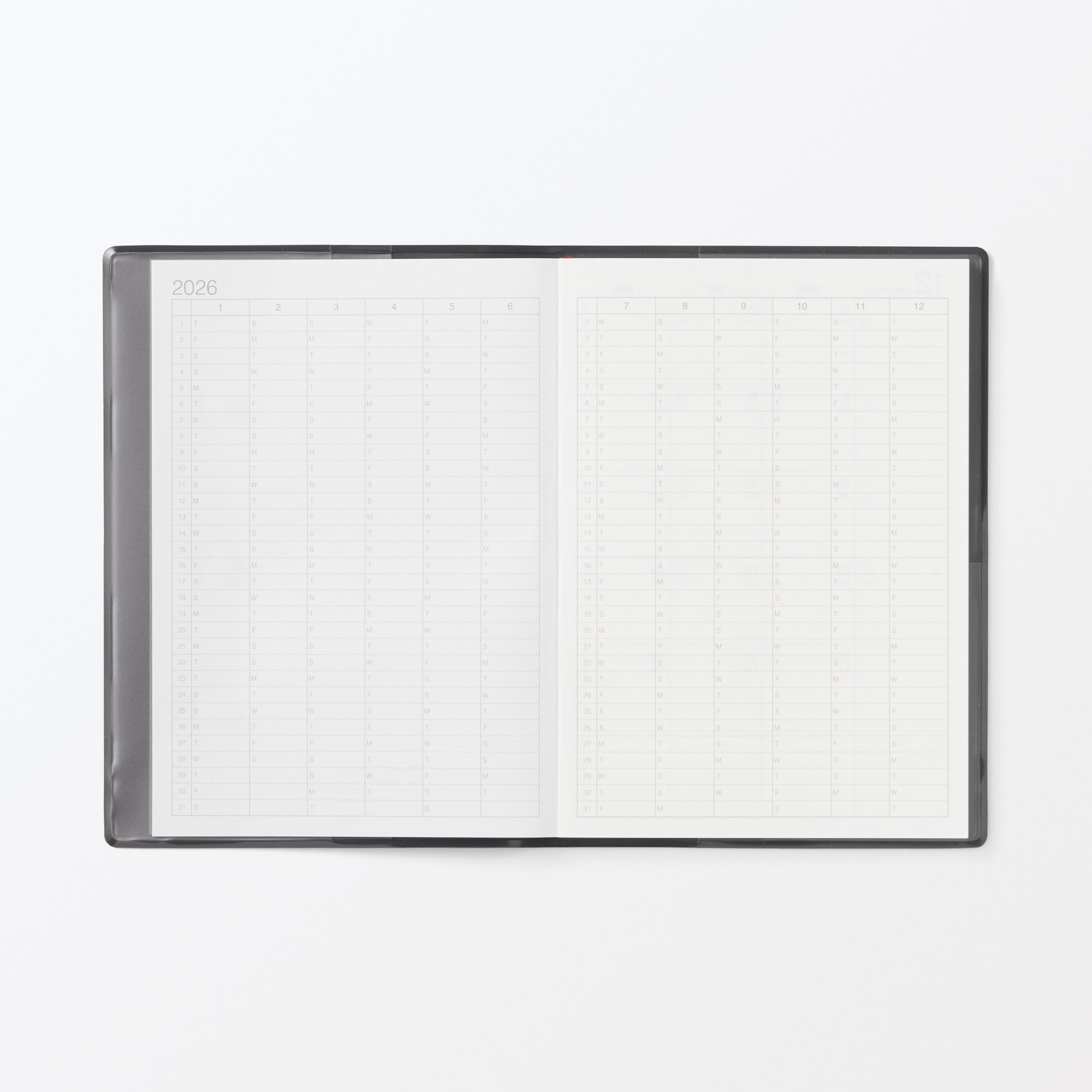 月曜始まりマンスリー／ウィークリースケジュール帳・２０２５年１２月始まり