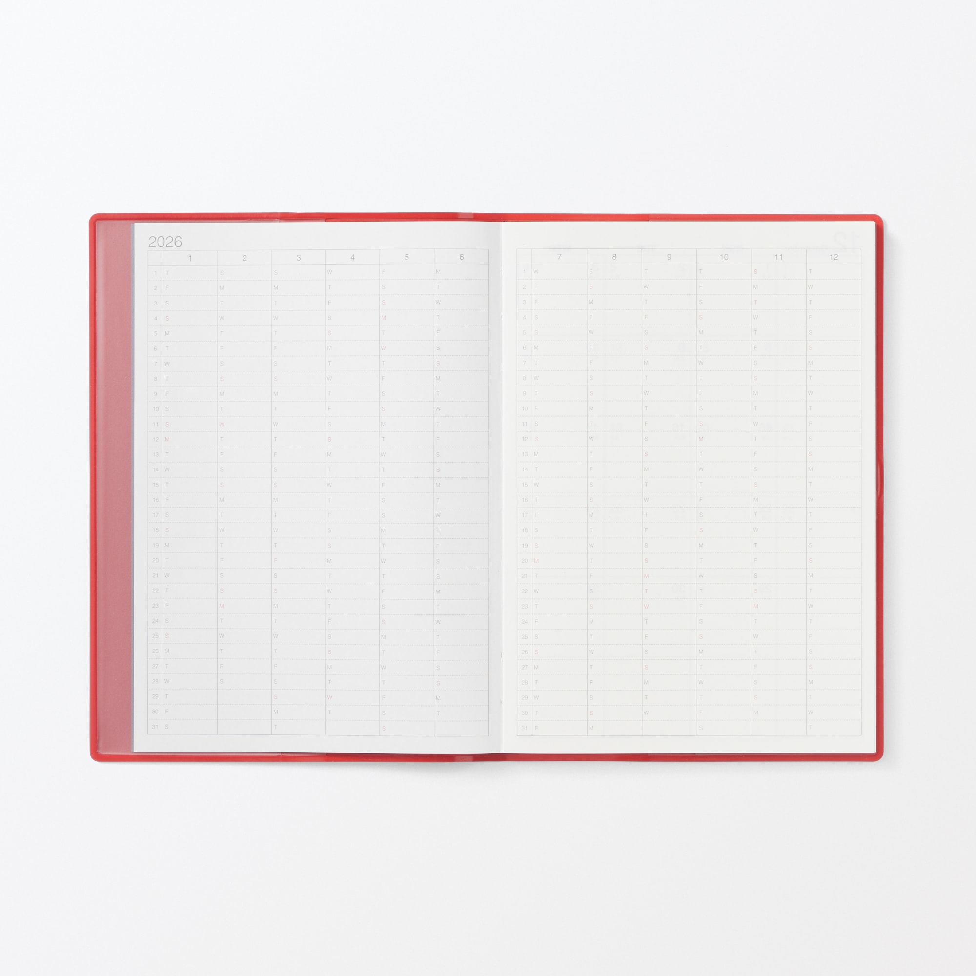 月曜始まりマンスリー／ウィークリースケジュール帳・２０２５年１２月始まり