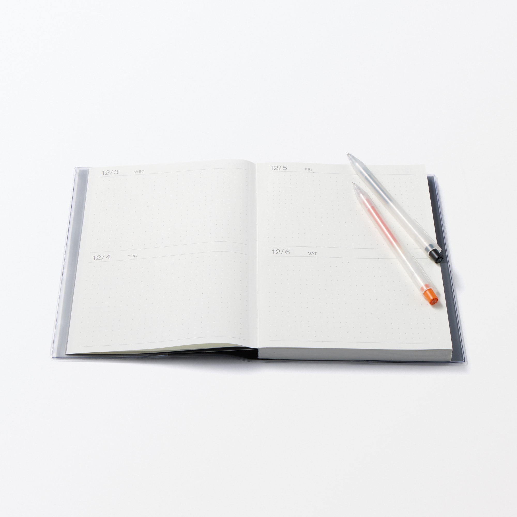 一覧できるスケジュール帳・マンスリー／デイリー・２０２５年１２月始まり