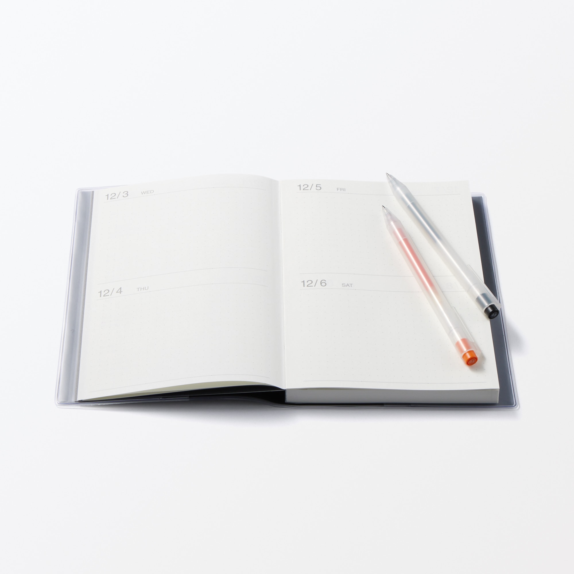 一覧できるスケジュール帳・マンスリー／デイリー・２０２５年１２月始まり