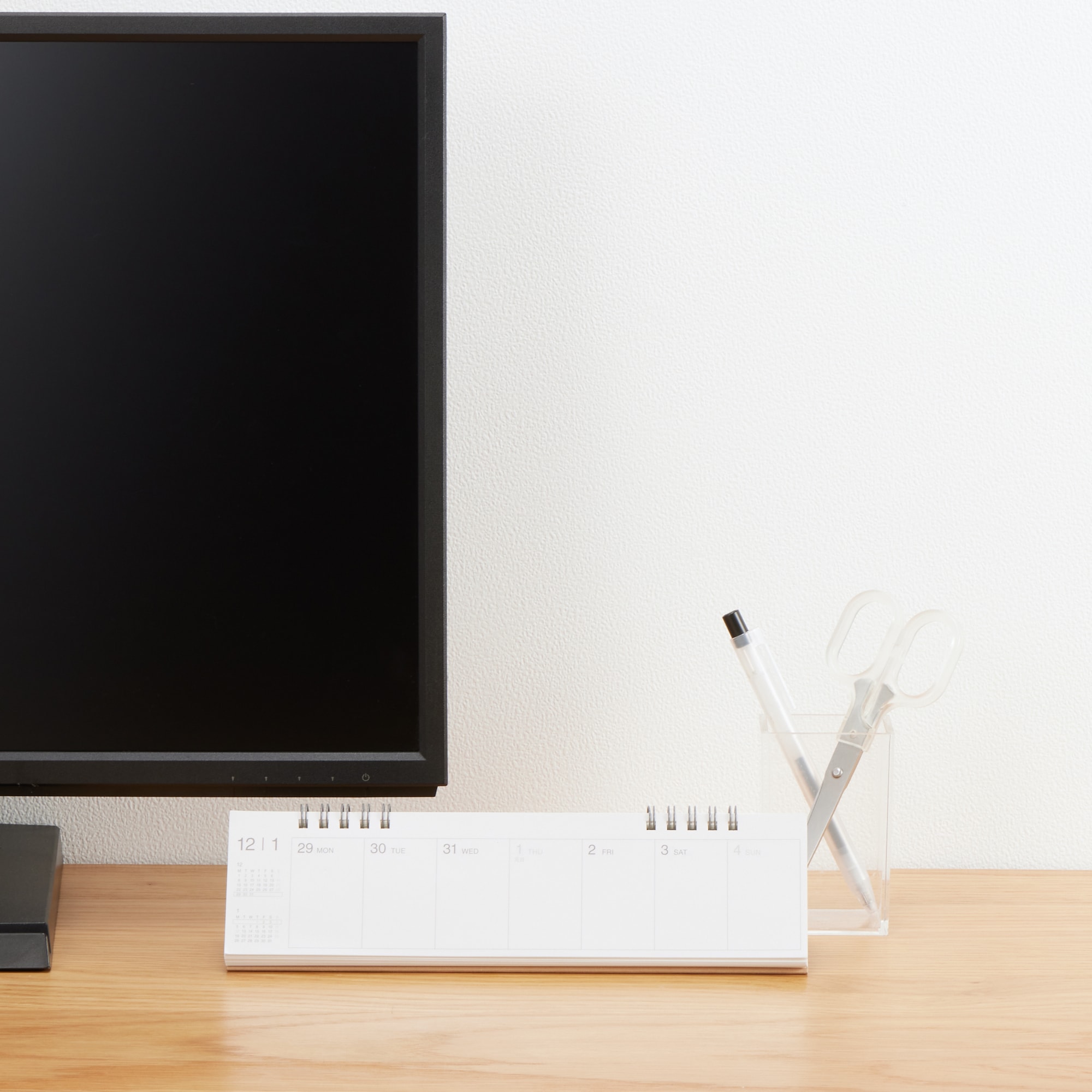 月曜始まり・週めくりカレンダー・横型・２０２６年１月～２０２６年１２月