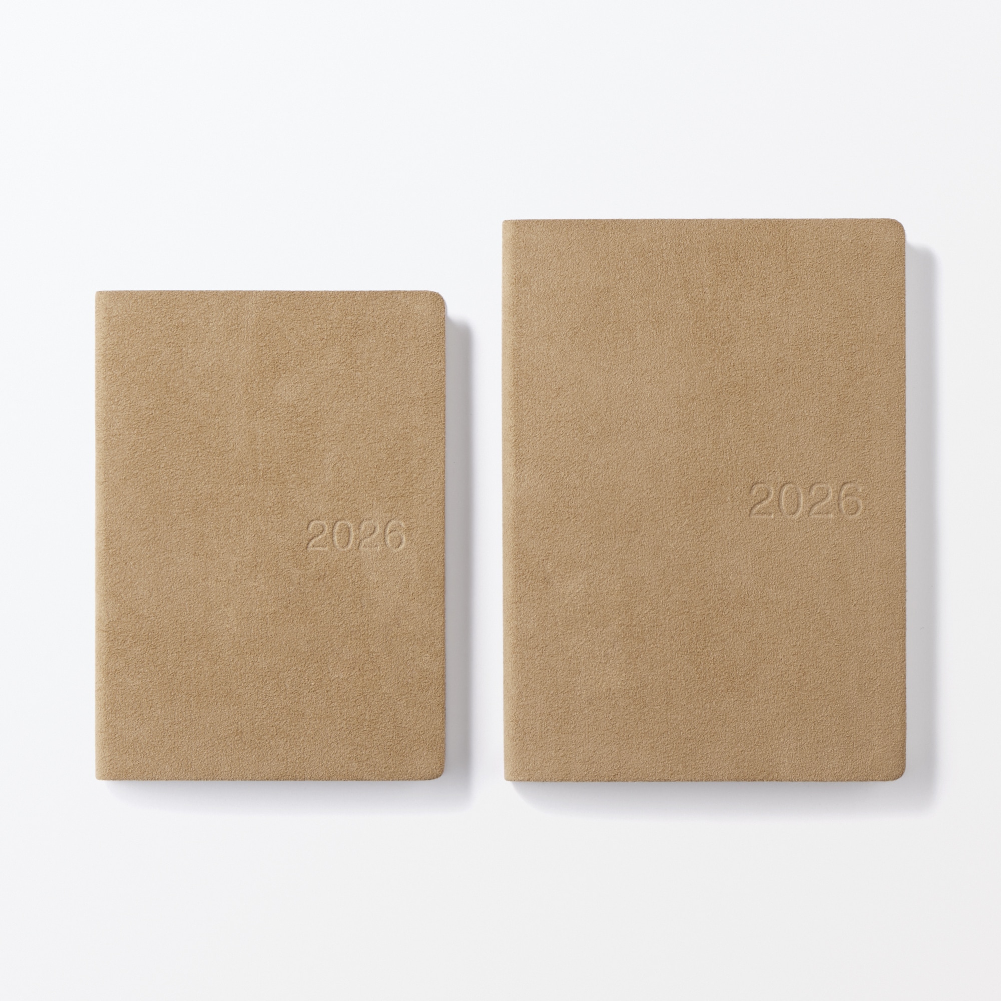 スエード調月曜始まりマンスリー／ウィークリースケジュール帳・２０２５年１２月